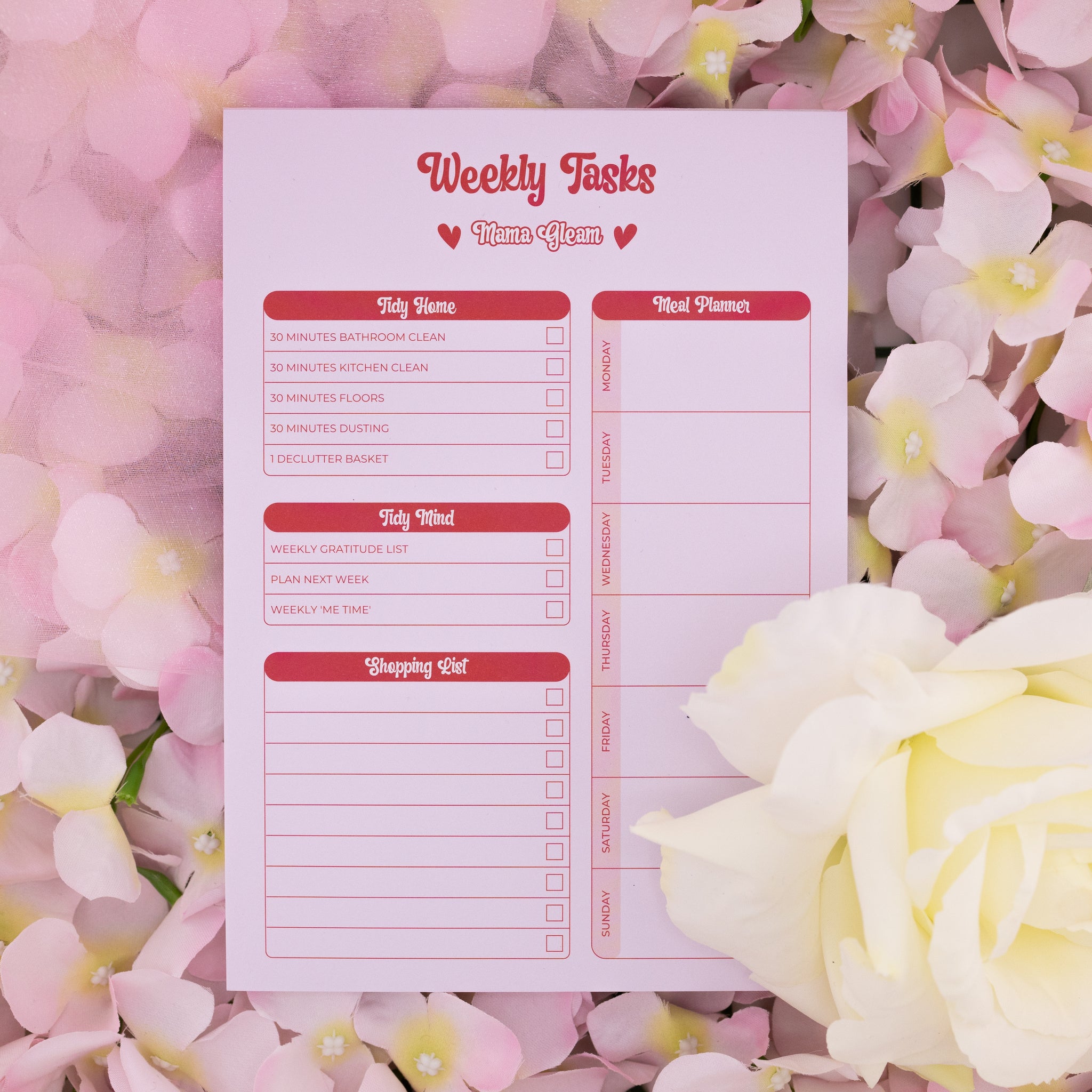 Candy - Weekly Tasks Desk Pad